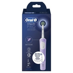 ORAL Oral-B Vitality Spazzolino Elettrico Ricaricabile Pro Viola, 2 Testine