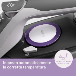 IMET Imetec 9030 Intellifast ferro da stiro a vapore, Tecnologia Intelli System, Impostazione automatica della temperatura