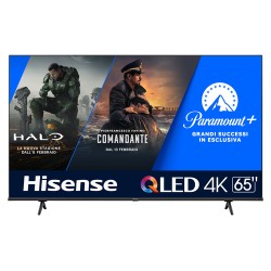 Hisense Hisense TV QLED Ultra HD 4K 65” 65E7KQ Smart TV Wifi HDR Dolby Vision Quantum Dot Colour Retroilluminazione DLED Game Mo