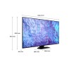 SAMS Samsung Series 8 TV QE65Q80CATXZT QLED 4K Smart TV 65 Processore Neural Quantum 4K Dolby Atmos e OTS Lite Carbon Silver 202