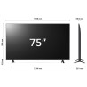 LGE LG 75UR78006LK TV 75'' Serie UR78 Smart 4K 3 HDMI WebOs TV 2023