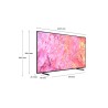 SAMS Samsung Series 6 QE43Q60CAUXXH TV 109,2 cm (43) 4K Ultra HD Smart TV Wi-Fi Grigio