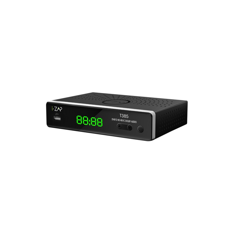 ZAP i-ZAP T385 set-top box TV Terrestre HD Nero