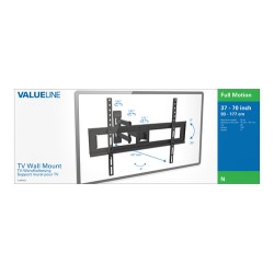 NEDIS Valueline VLMFM3L Supporto TV a parete 177,8 cm (70) Nero