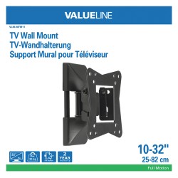 NEDIS Valueline VLM-MFM11 Supporto TV a parete 10-32 Max 30 kg