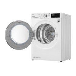 LGE LG RH80V9AVHN Asciugatrice 8 Kg a condensazione con pompa di calore Libera installazione Classe A+++ Bianco