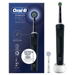 ORAL Oral-B Vitality Spazzolino Elettrico Ricaricabile Pro Nero 2 testine