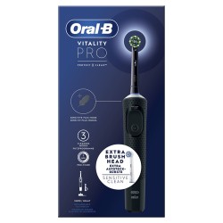 ORAL Oral-B Vitality Spazzolino Elettrico Ricaricabile Pro Nero 2 testine