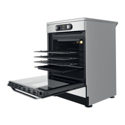 HOTP Hotpoint Ariston HS68IQ8CHX/E Cucina Elettrica Piano Cottura a induzione 4 Zone di cottura Forno elettrico 60 Cm Classe A