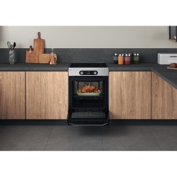 HOTP Hotpoint Ariston HS68IQ8CHX/E Cucina Elettrica Piano Cottura a induzione 4 Zone di cottura Forno elettrico 60 Cm Classe A