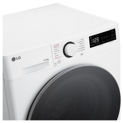 LG LG D4R5010TSWS Lavasciuga 10/6kg AI DD Serie R5 Classe D 1400 Giri TurboWash 360 Vapore Eco Hybrid Bianca