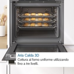 Bosch Bosch Serie 4 HBA372BS0 Forno da incasso 60 x 60 cm Acciaio Classe A