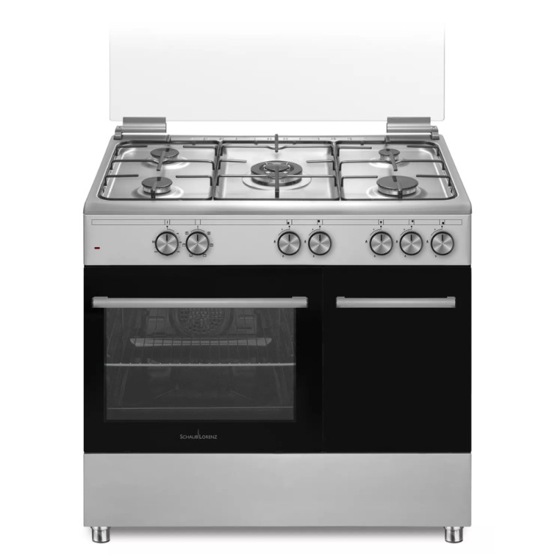  Schaub Lorenz SS590GVEX Cucina Elettrica 5 Fuochi A Gas Forno A Gas Ventilato Classe A Dimensioni 90 X 60 Cm Colore Inox