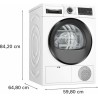 Bosch Bosch WQG24109IT Asciugatrice 9 Kg Pompa di calore Classe A++