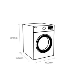 LGE LG SIGNATURE LSWD100E Lavasciuga 12/7 kg AI DD Centrifuga 1600 Giri Pompa di calore Classe A