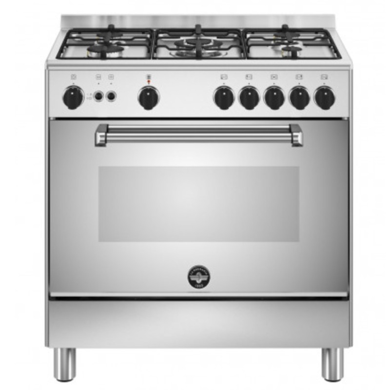  Bertazzoni La Germania Americana AMN855GXV/24 Cucina a Gas Piano cottura 5 Fuochi Forno a Gas Multifunzione 73 L Classe A Inox