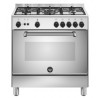  Bertazzoni La Germania Americana AMN855GXV/24 Cucina a Gas Piano cottura 5 Fuochi Forno a Gas Multifunzione 73 L Classe A Inox