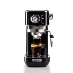 Ariete Ariete 1381 Macchina da caffè con manometro, compatibile con caffè in polvere e cialde ESE, 1300 W, Capacità 1,1 L, 15 ba