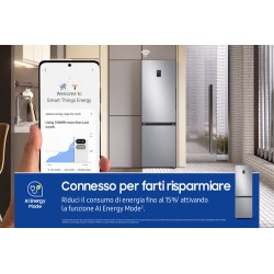 Samsung RB34C672DSA Frigorifero Combinato EcoFlex 344 L No Frost Inverter Classe D Inox