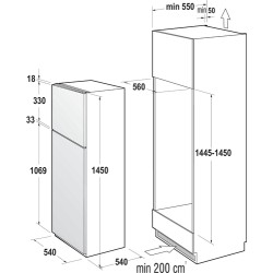 Hisense Hisense RI1P205NEWE Frigorifero Combinato da incasso 205 L Statico Classe E Bianco