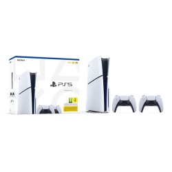 SONY SONY PS5 CONSOLE SLIM 1TB BIANCA CON LETTORE + 2 CONTROLLER WHITE IT