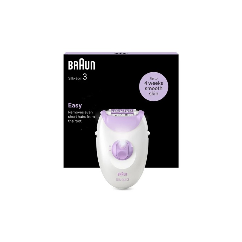 Braun Braun Silk-épil 3 3-000 20 pinzette Viola, Bianco