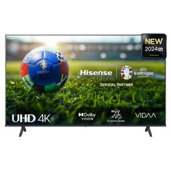 Hisense 65A6N Smart TV 65' Display LED 4K Ultra HD Sistema Vidaa Classe E Nero - 30130