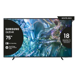 Samsung Samsung Q60D TV QLED 4K 75” QE75Q60DAUXZT Smart TV Wi-Fi Titan Gray 2024, Quantum Processor Lite 4K, 4K Upscaling, AirSl