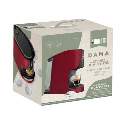 Bialetti Bundle DAMA Macchina da Caffè Red con 30 Cialde ESE 44mm 098150531