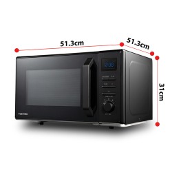 Toshiba MWAC25T Forno Microonde Combinato 25 Litri Nero