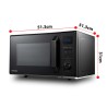 Toshiba MWAC25T Forno Microonde Combinato 25 Litri Nero