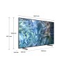 Samsung Q60D TV QLED 4K 75” QE75Q60DAUXZT Smart TV Wi-Fi Titan Gray 2024, Quantum Processor Lite 4K, 4K Upscaling, AirSlim Des