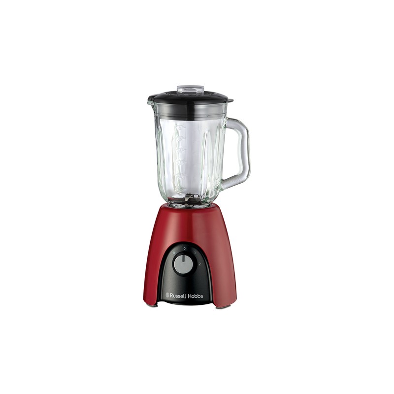 Russell Hobbs Russell Hobbs 27120-56 Frullatore con Bicchiere 1.5 L 650 Watt 2 Velocità colore Rosso e Nero