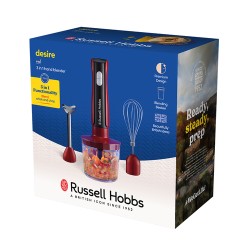 Russell Hobbs 27140-56 Frullatore 1 L Frullatore portatile 500 W Nero Rosso Trasparente