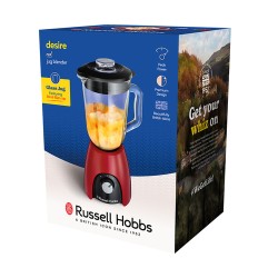 Russell Hobbs Russell Hobbs 27120-56 Frullatore con Bicchiere 1.5 L 650 Watt 2 Velocità colore Rosso e Nero